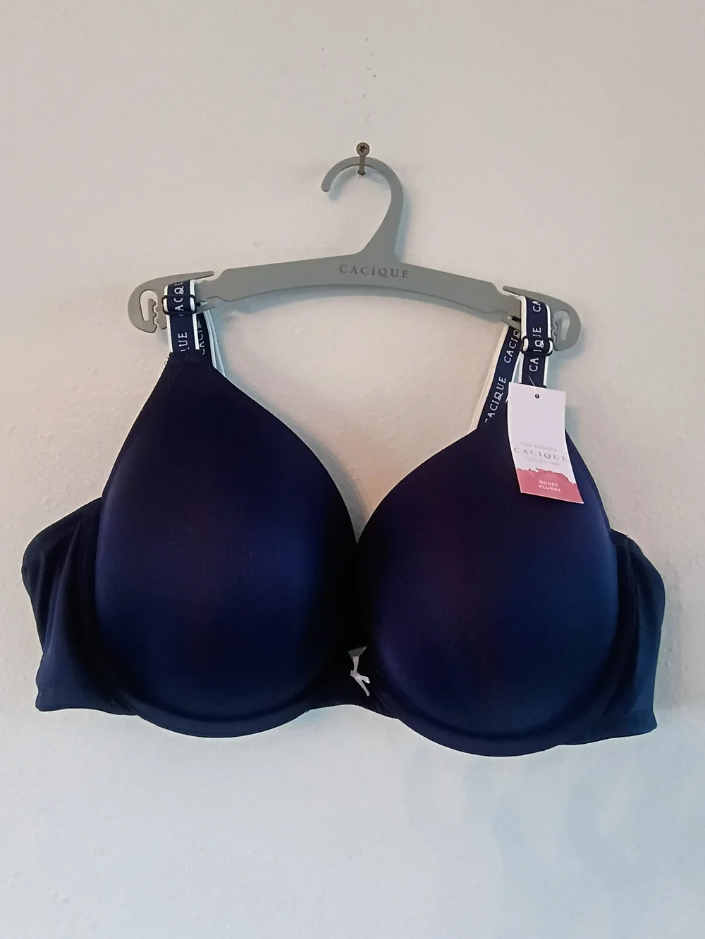 Cacique Lane Bryant 46C Navy Lightly Lined Full Coverage T-Shirt Bra NWT